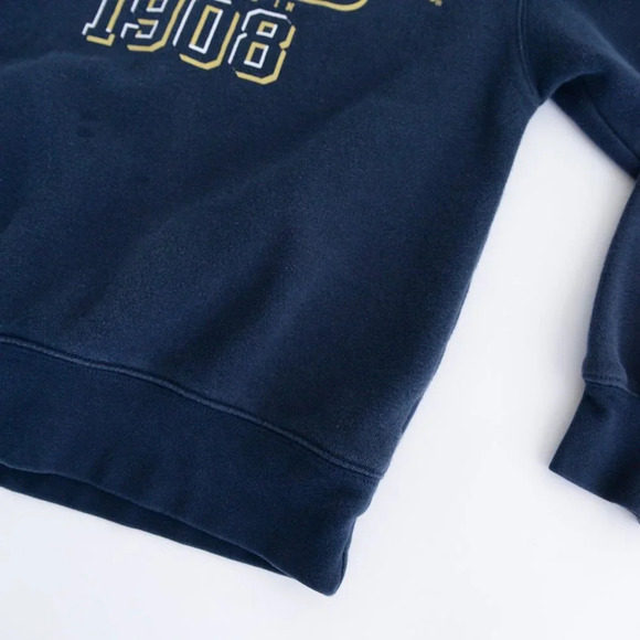 Vintage JanSport Navy UC Davis Quarter Zip Pullover Sweater S - Picture 5 of 9